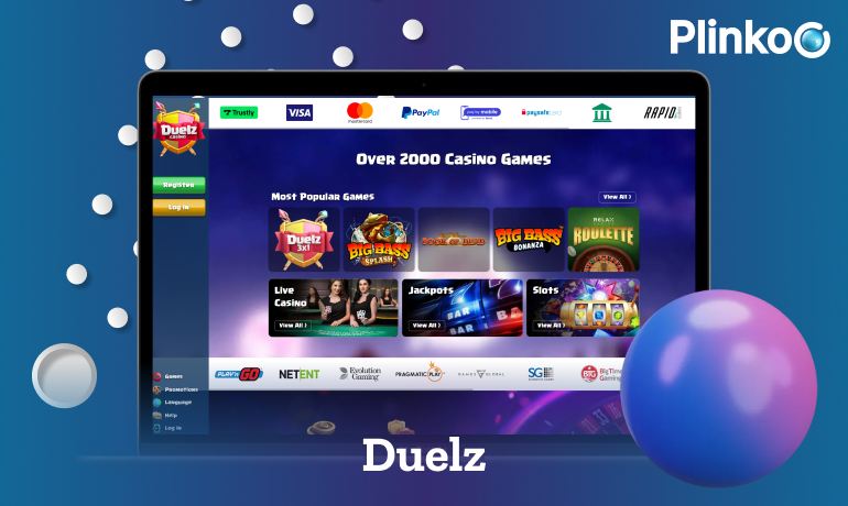 Play Plinko at Duelz Casino for real money