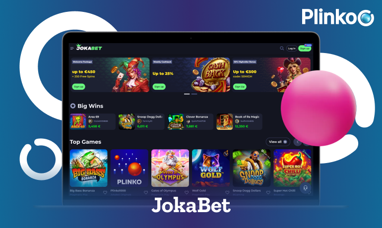 Play Plinko at Jokabet Casino for real money