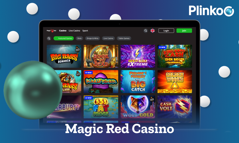 Play Plinko at Magic Red Casino for real money