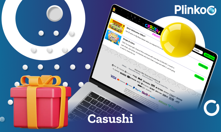 Casushi Casino bonuses for Plinko