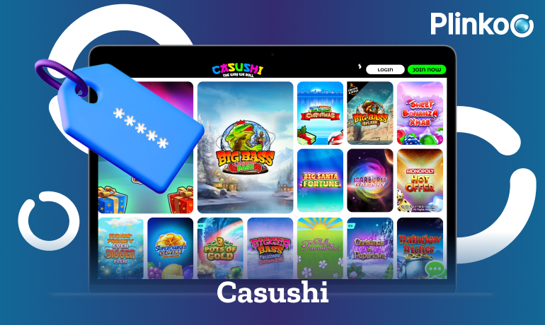 Casushi Casino promo code for playing Plinko