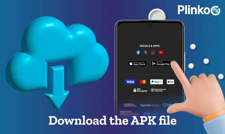Download the APK file to install the Plinko app for Android