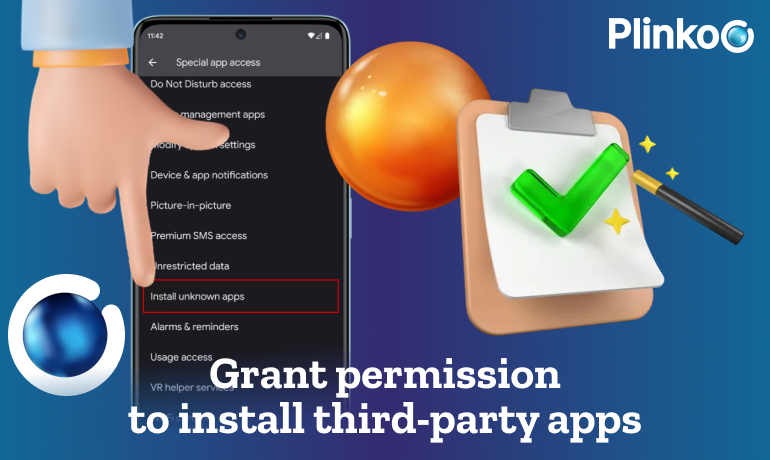 Allow installation of third-party apps in Android settings