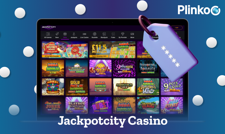 Jackpotcity Casino promo code for playing Plinko