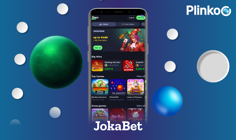 Jokabet Casino app to play Plinko