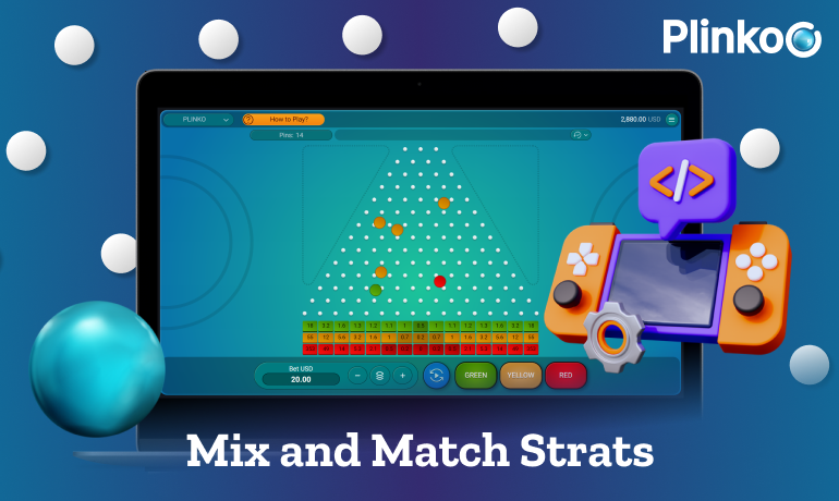 Mix different strategies to find the best approach in Plinko