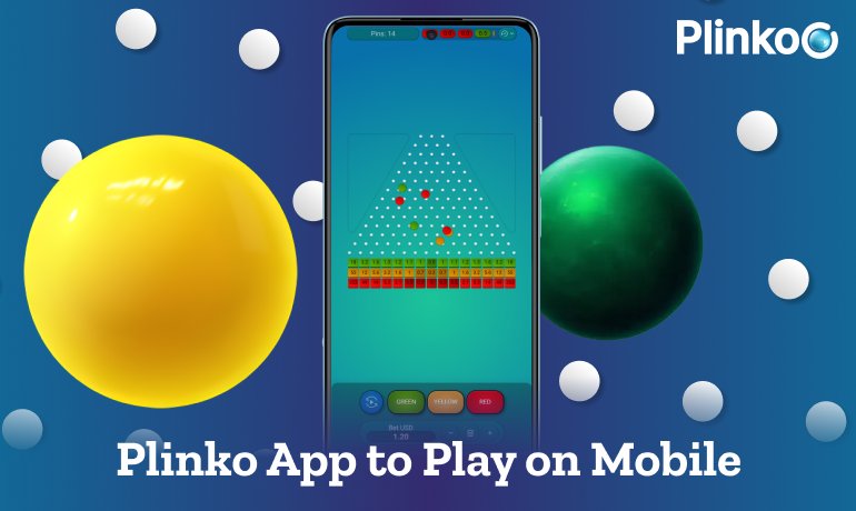 Play Plinko on your mobile device with the handy app